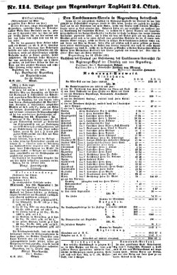 Regensburger Tagblatt Donnerstag 24. Oktober 1861