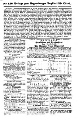 Regensburger Tagblatt Dienstag 29. Oktober 1861