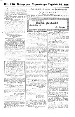 Regensburger Tagblatt Dienstag 26. November 1861