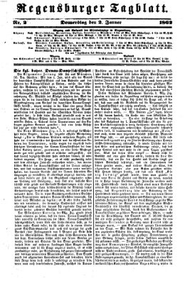 Regensburger Tagblatt Donnerstag 2. Januar 1862