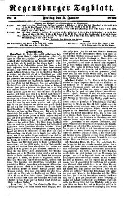 Regensburger Tagblatt Freitag 3. Januar 1862