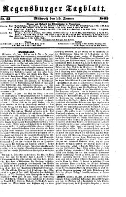 Regensburger Tagblatt Mittwoch 15. Januar 1862