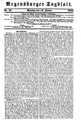 Regensburger Tagblatt Sonntag 19. Januar 1862