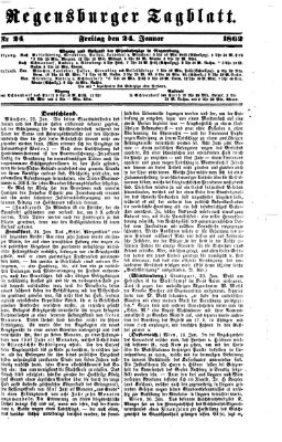 Regensburger Tagblatt Freitag 24. Januar 1862