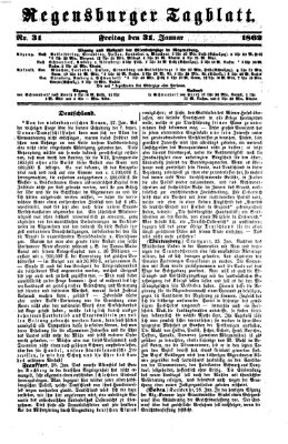 Regensburger Tagblatt Freitag 31. Januar 1862