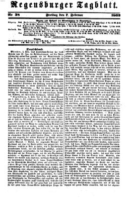 Regensburger Tagblatt Freitag 7. Februar 1862