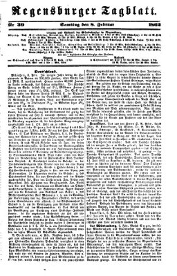 Regensburger Tagblatt Samstag 8. Februar 1862