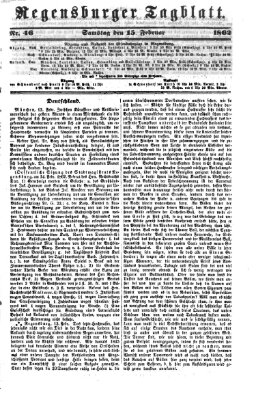 Regensburger Tagblatt Samstag 15. Februar 1862