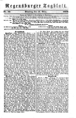 Regensburger Tagblatt Dienstag 11. März 1862