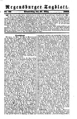 Regensburger Tagblatt Donnerstag 27. März 1862