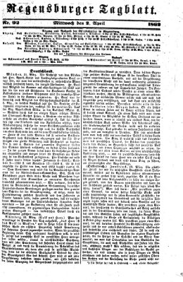 Regensburger Tagblatt Mittwoch 2. April 1862