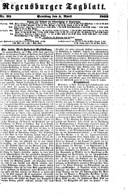 Regensburger Tagblatt Samstag 5. April 1862