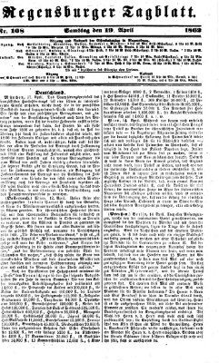 Regensburger Tagblatt Samstag 19. April 1862