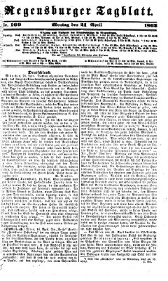 Regensburger Tagblatt Montag 21. April 1862