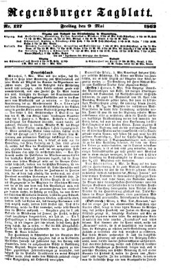 Regensburger Tagblatt Freitag 9. Mai 1862