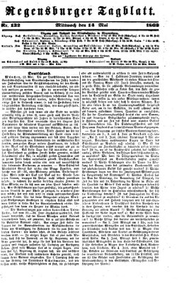 Regensburger Tagblatt Mittwoch 14. Mai 1862