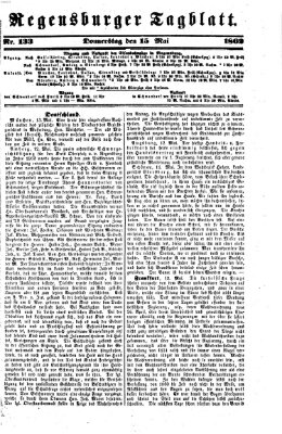 Regensburger Tagblatt Donnerstag 15. Mai 1862