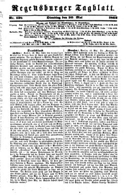 Regensburger Tagblatt Dienstag 20. Mai 1862