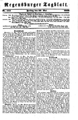 Regensburger Tagblatt Freitag 23. Mai 1862