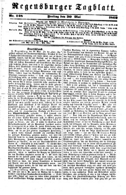 Regensburger Tagblatt Freitag 30. Mai 1862