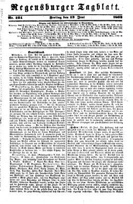 Regensburger Tagblatt Freitag 13. Juni 1862