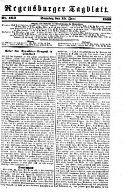 Regensburger Tagblatt Sonntag 15. Juni 1862