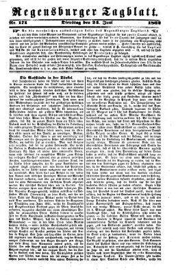 Regensburger Tagblatt Dienstag 24. Juni 1862