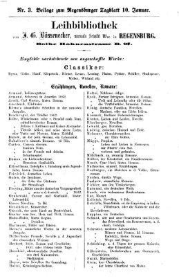 Regensburger Tagblatt Freitag 10. Januar 1862