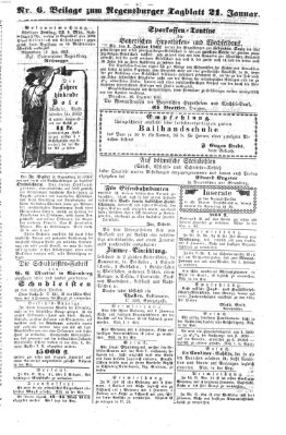 Regensburger Tagblatt Dienstag 21. Januar 1862