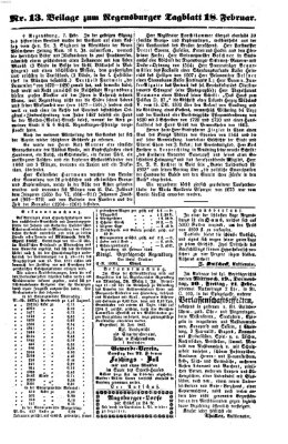 Regensburger Tagblatt Dienstag 18. Februar 1862