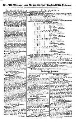 Regensburger Tagblatt Dienstag 25. Februar 1862