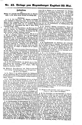 Regensburger Tagblatt Freitag 23. Mai 1862