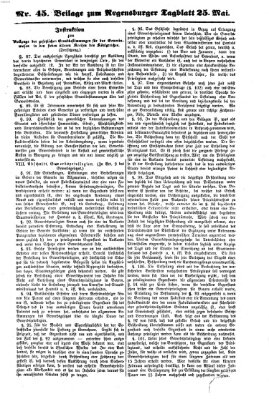 Regensburger Tagblatt Sonntag 25. Mai 1862