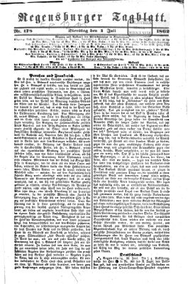 Regensburger Tagblatt Dienstag 1. Juli 1862