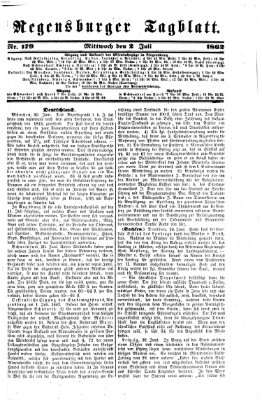 Regensburger Tagblatt Mittwoch 2. Juli 1862