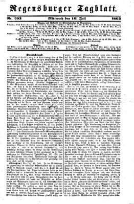 Regensburger Tagblatt Mittwoch 16. Juli 1862