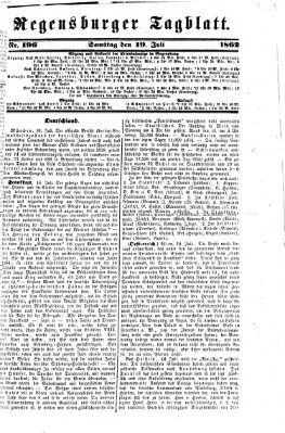 Regensburger Tagblatt Samstag 19. Juli 1862