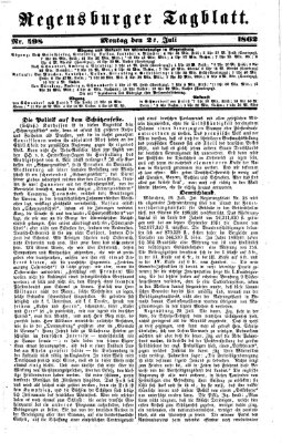 Regensburger Tagblatt Montag 21. Juli 1862