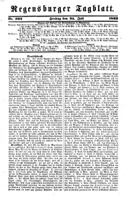 Regensburger Tagblatt Freitag 25. Juli 1862