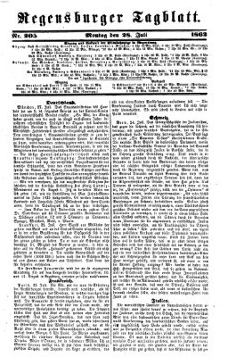 Regensburger Tagblatt Montag 28. Juli 1862