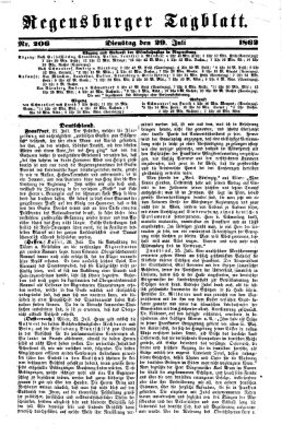 Regensburger Tagblatt Dienstag 29. Juli 1862