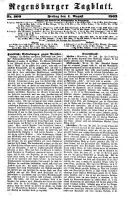 Regensburger Tagblatt Freitag 1. August 1862