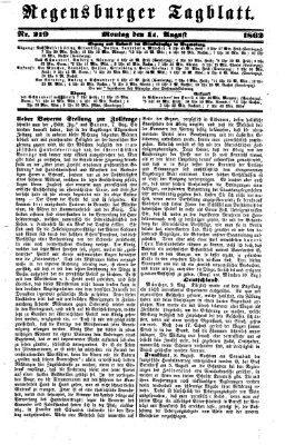 Regensburger Tagblatt Montag 11. August 1862