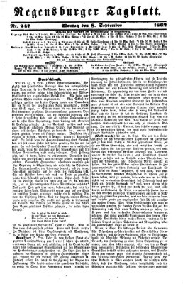 Regensburger Tagblatt Montag 8. September 1862