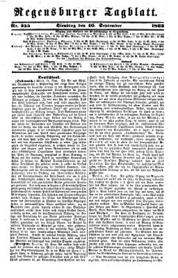 Regensburger Tagblatt Dienstag 16. September 1862