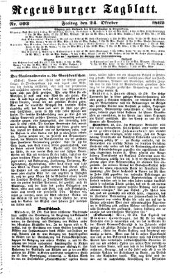 Regensburger Tagblatt Freitag 24. Oktober 1862