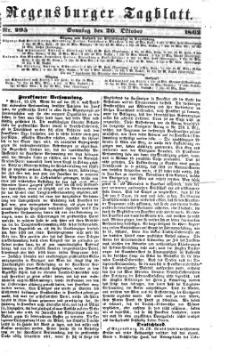 Regensburger Tagblatt Sonntag 26. Oktober 1862