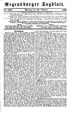 Regensburger Tagblatt Montag 27. Oktober 1862