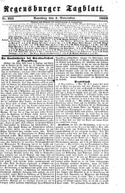 Regensburger Tagblatt Samstag 1. November 1862