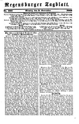 Regensburger Tagblatt Montag 3. November 1862